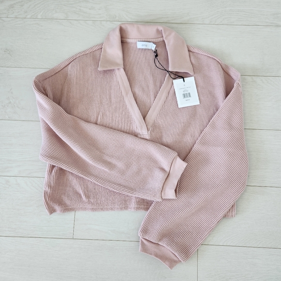 Onia Cropped Waffle Knit Set - Picture 2 of 3